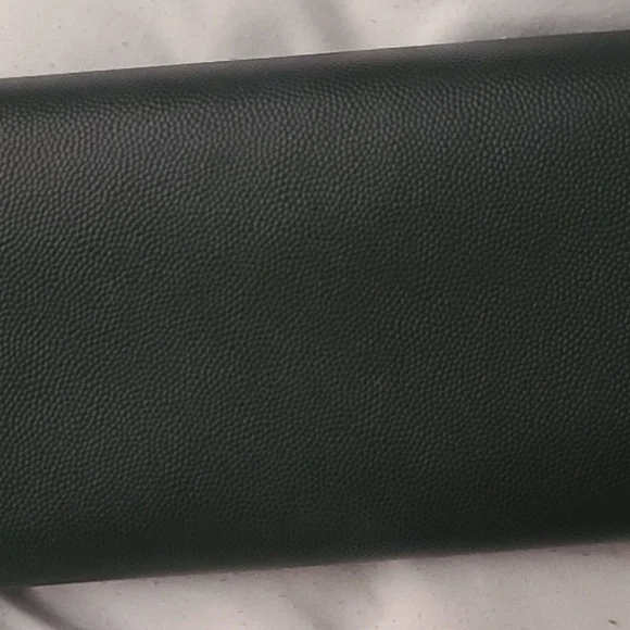 Authentic YSL black leather long wallet - Picture 14 of 15